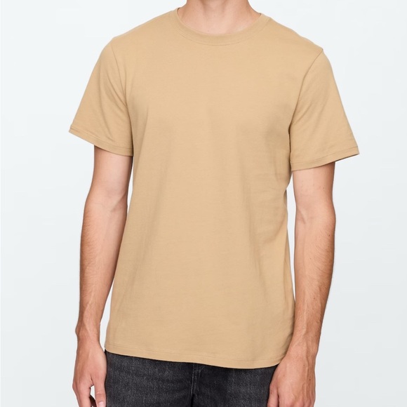 GAP Everyday Tan Short Sleeve Tee Mens Small - Picture 1 of 5